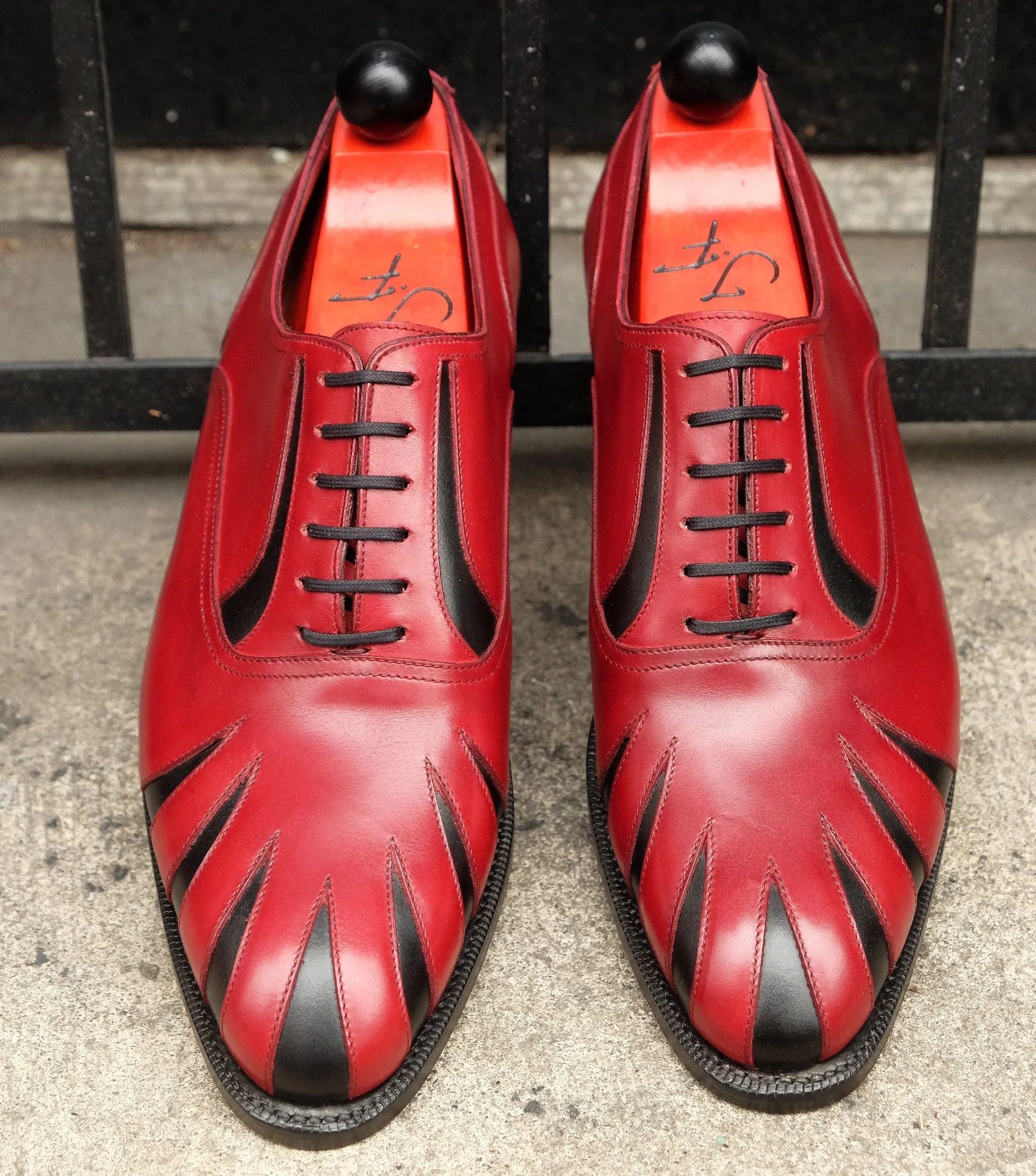Tiger's Claw - MTO - Burgundy Calf / Black Calf - NGT Last - Single Leather Sole