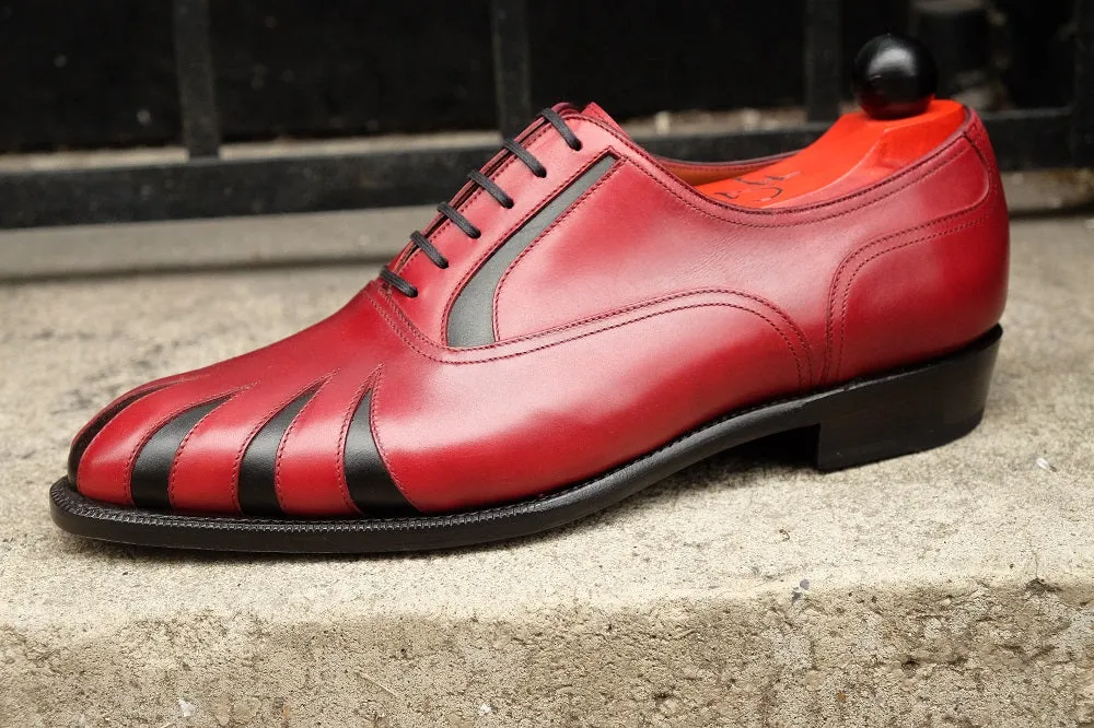 Tiger's Claw - MTO - Burgundy Calf / Black Calf - NGT Last - Single Leather Sole