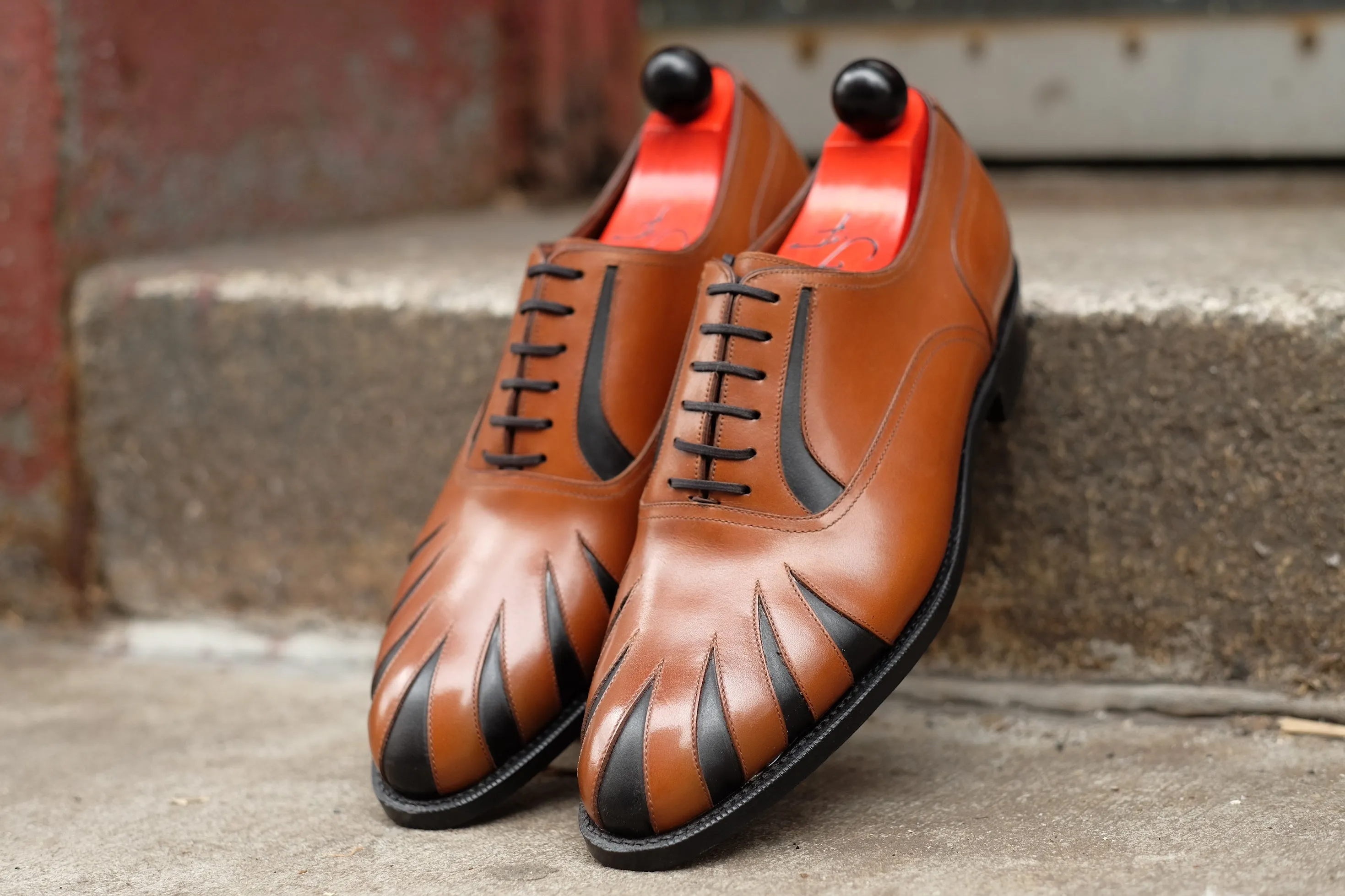 Tiger's Claw - MTO - Maple Calf / Black Calf - NGT Last - Single Leather Sole