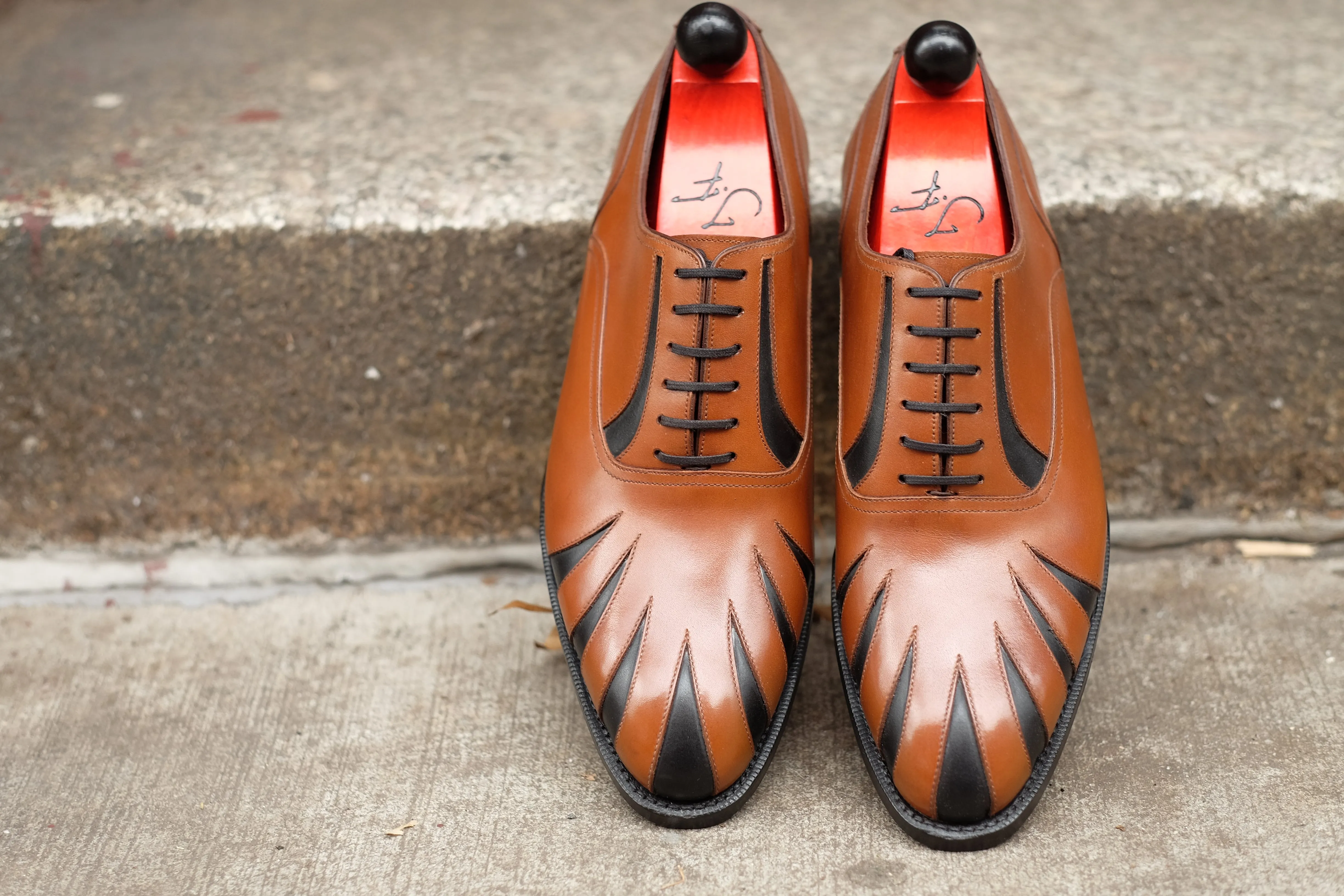 Tiger's Claw - MTO - Maple Calf / Black Calf - NGT Last - Single Leather Sole