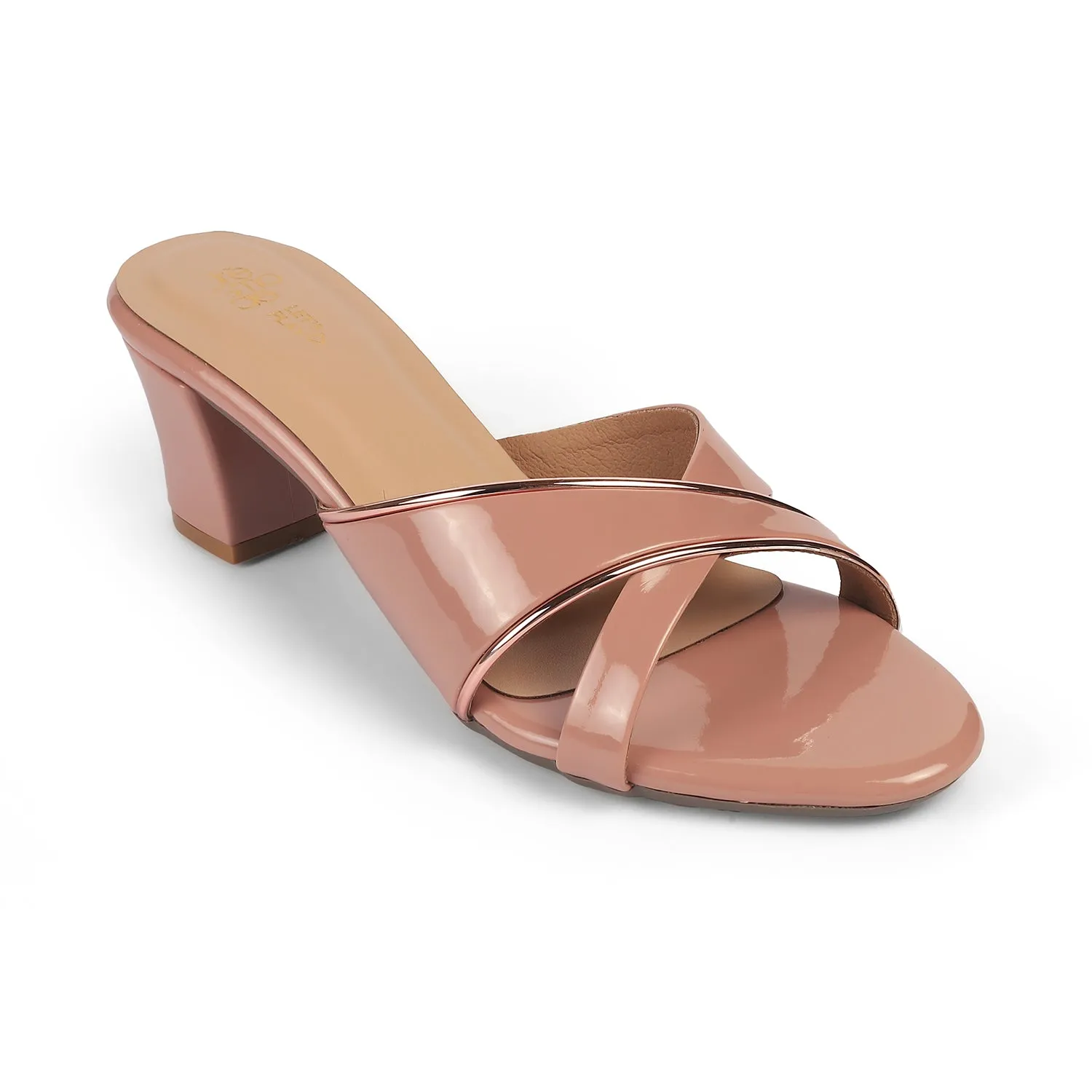 Tresmode Cesko Pink Women's Dress Block Heel Sandals