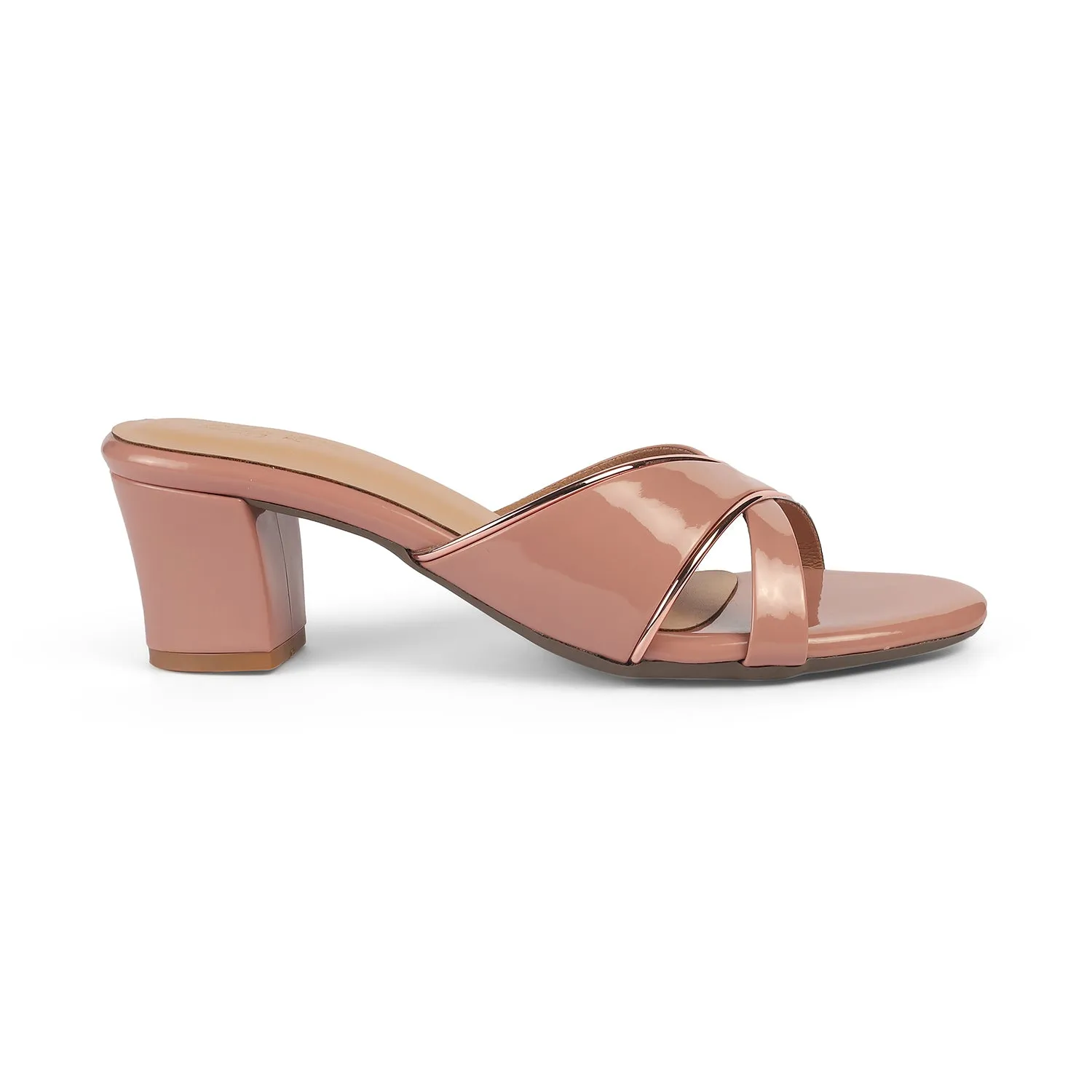 Tresmode Cesko Pink Women's Dress Block Heel Sandals