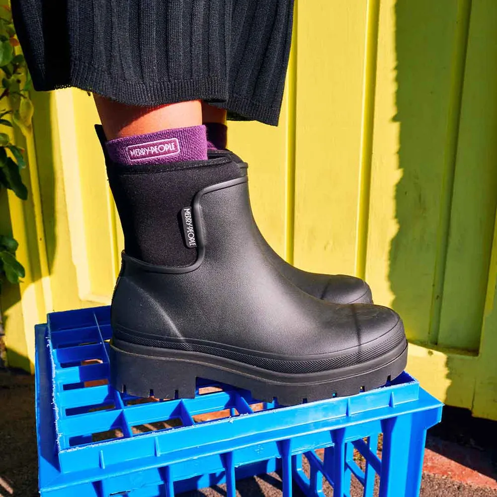 Tully Rain Boot in Black from Merry People