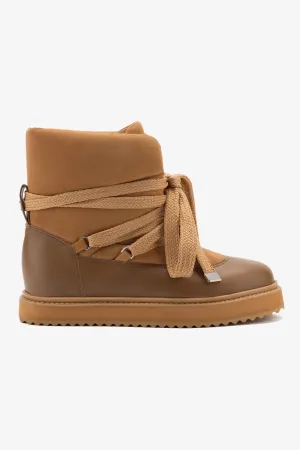 Utah Puffer Boot In Toasted Suede