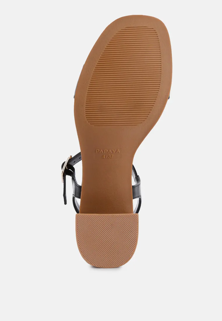 varya stacked heel sandals