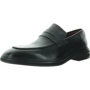 VF1562 Mens Block Heel Leather Loafers