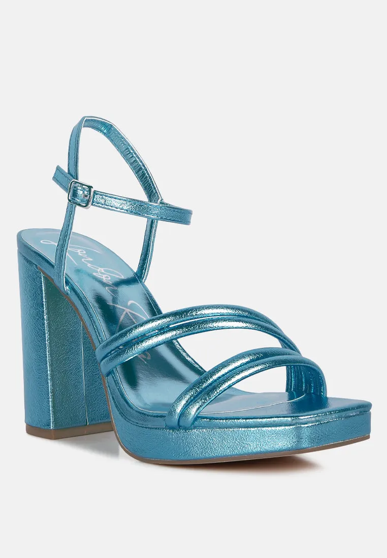 whiskers high heel platform strappy sandals