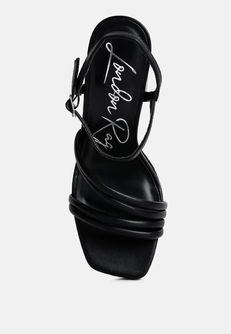 whiskers high heel platform strappy sandals