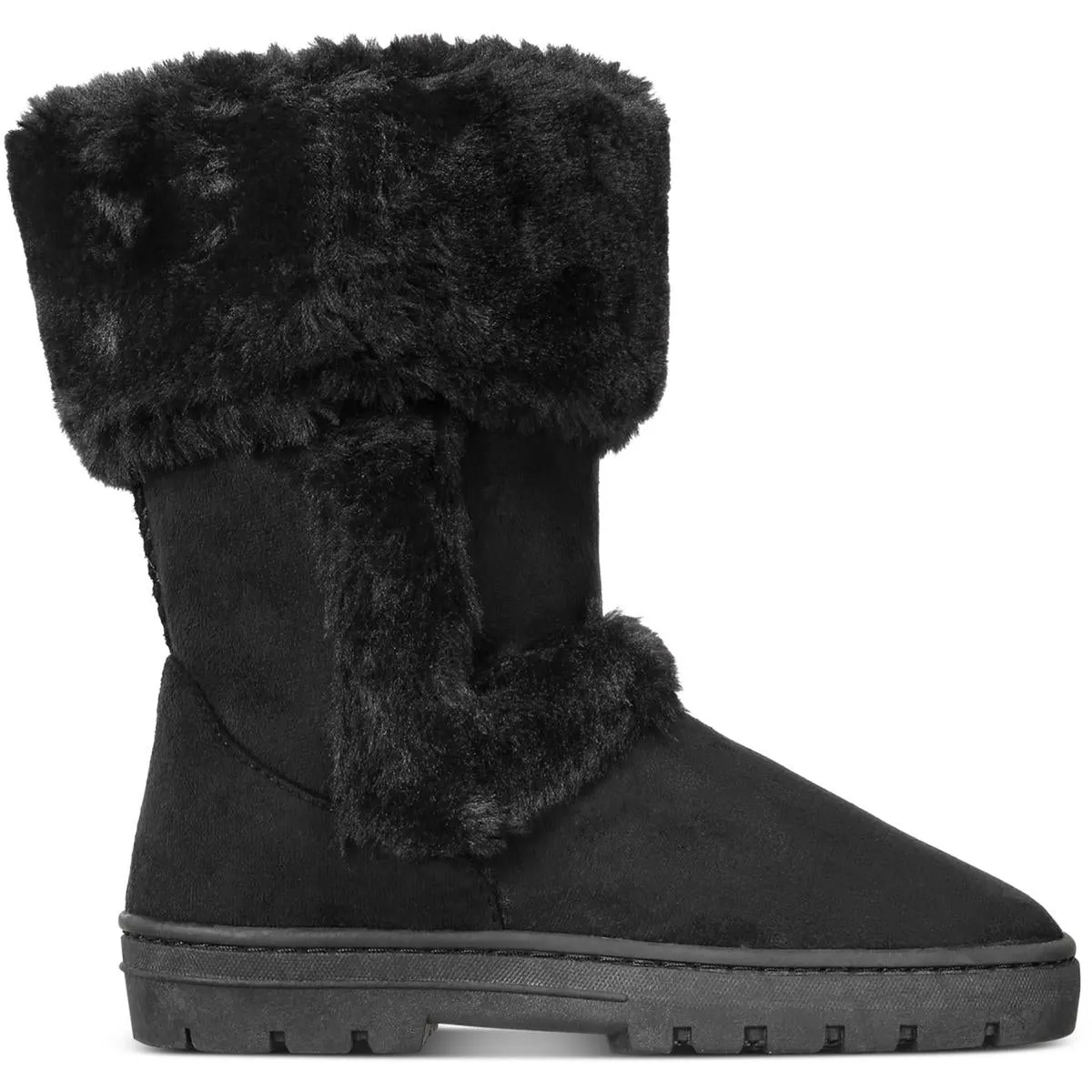 Witty Womens Suede Mid-Calf Winter Boots