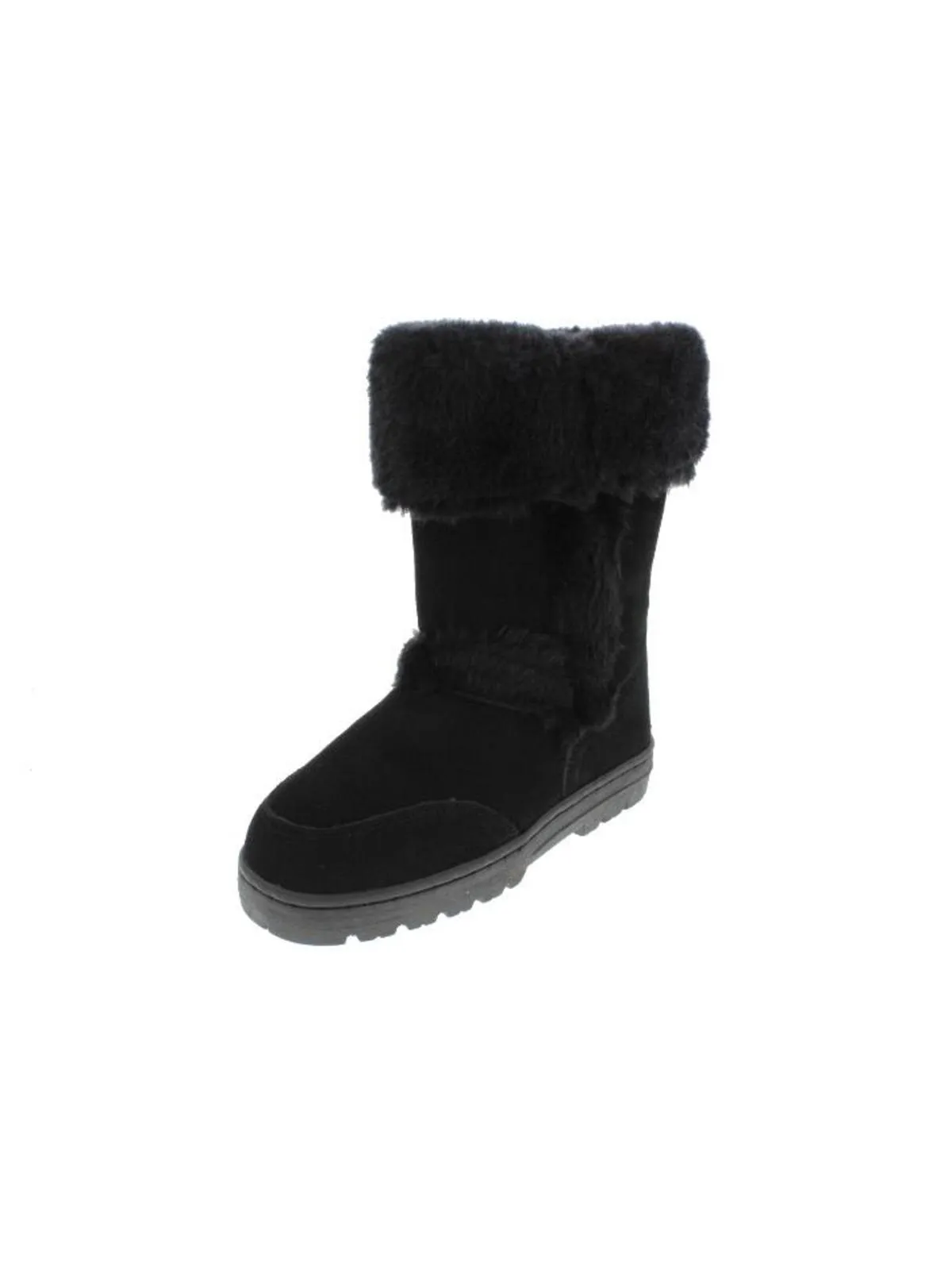 Witty Womens Suede Mid-Calf Winter Boots