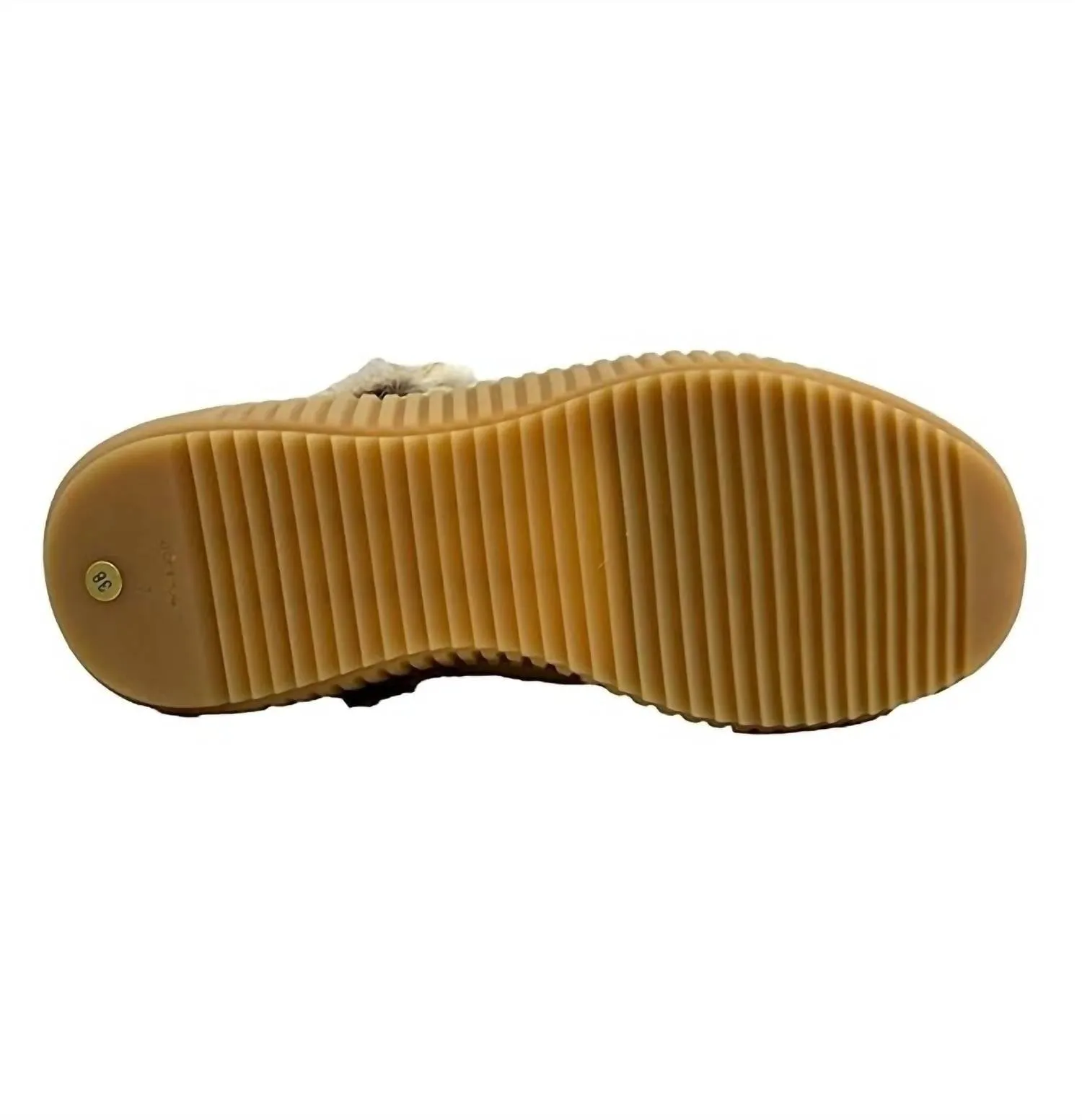 Women's Anet Zip Boot In Beige Suede/rabbit
