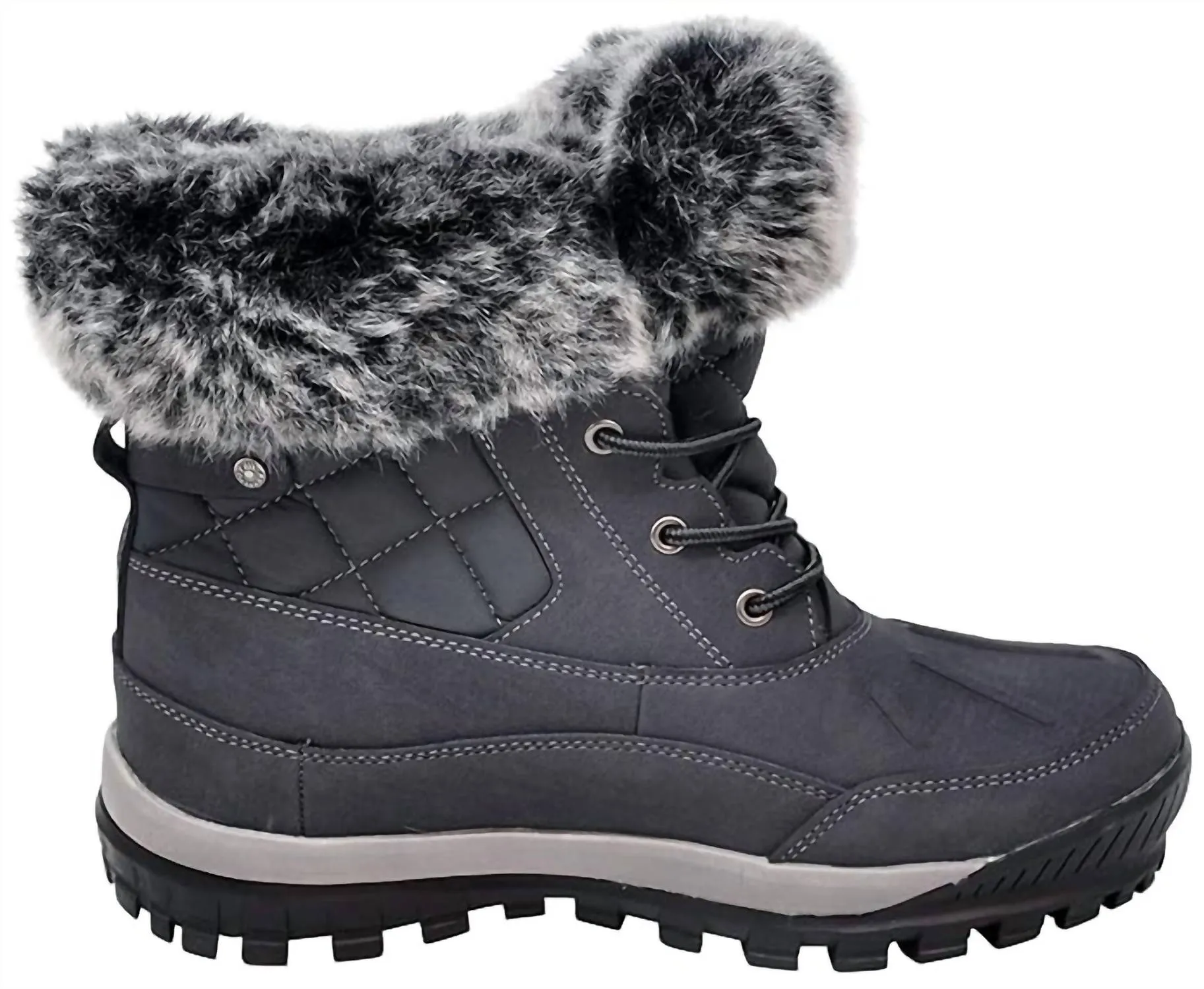 Women's Becka Winter Boots In Black/ Grey