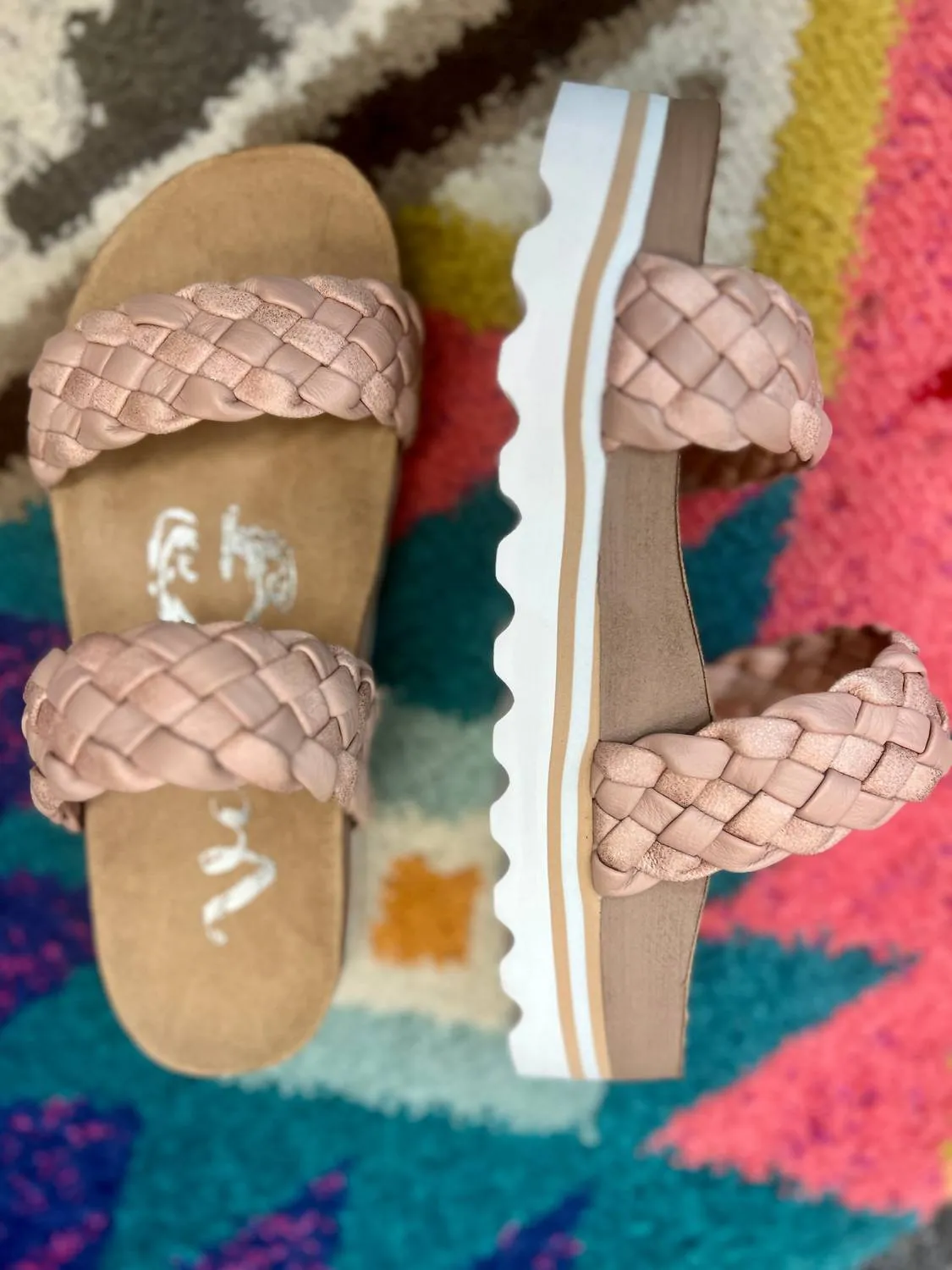Women's Braidon Has Me Blushin' Platform Sandals In Brown