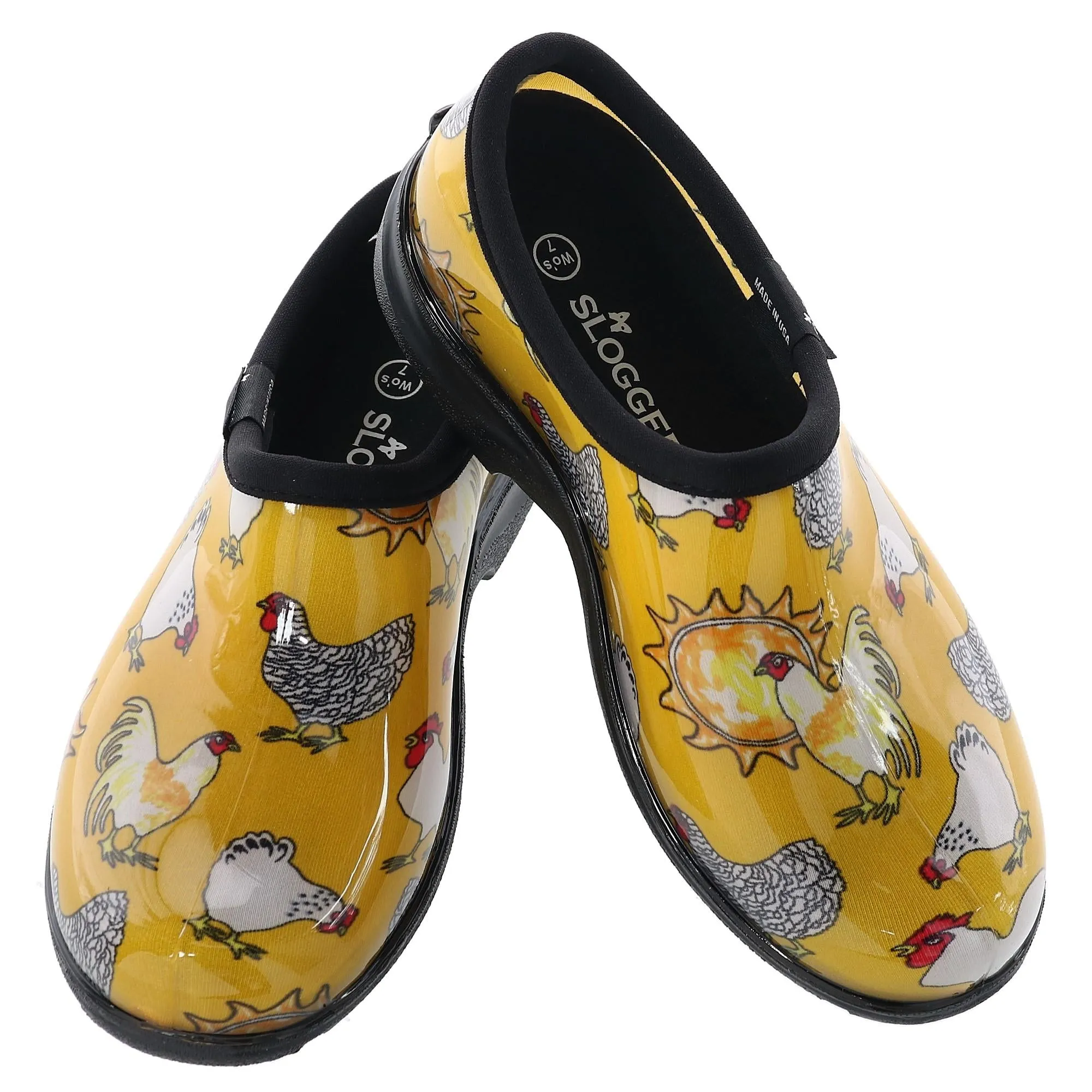 Women's Chicken Print Short Rain and Garden Shoes