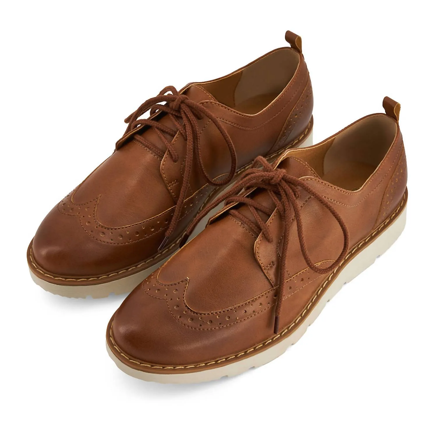 Women's Comfort Oxford Shoes In Brown