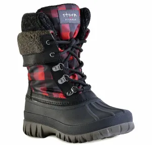 Women's Creek Boot In Black/ Red Plaid