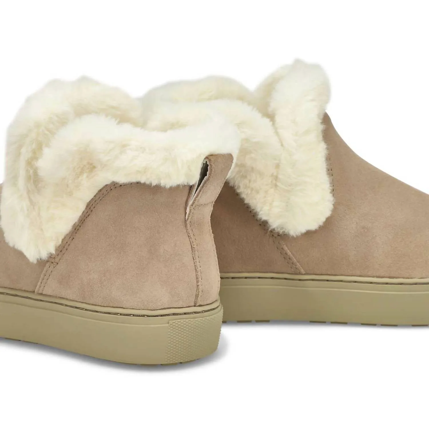 Women's Duffy Suede Waterproof Winter Boots In Mushroom