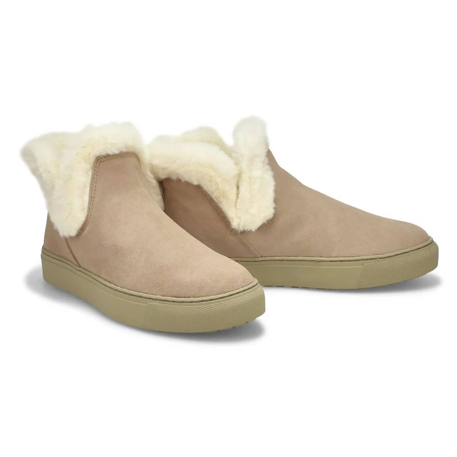 Women's Duffy Suede Waterproof Winter Boots In Mushroom