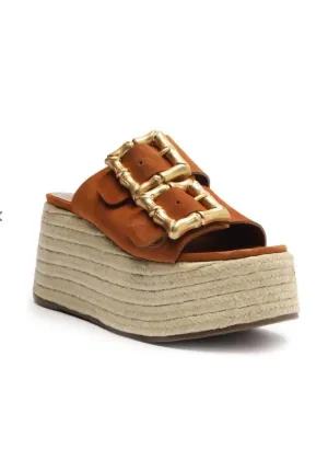Women's Enola Flatform Sandals In Miele