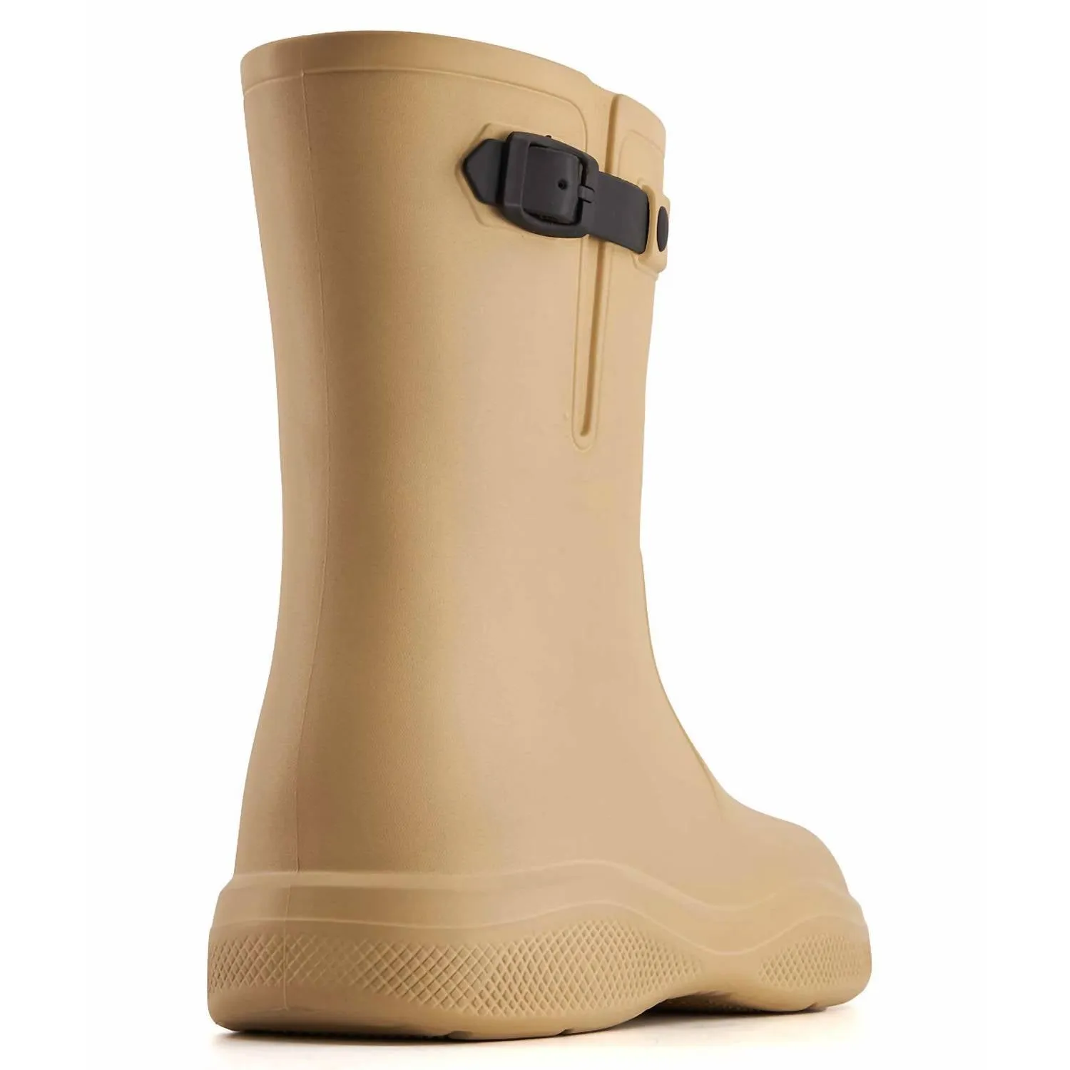 Women's Fashion Rain Boots In Beige