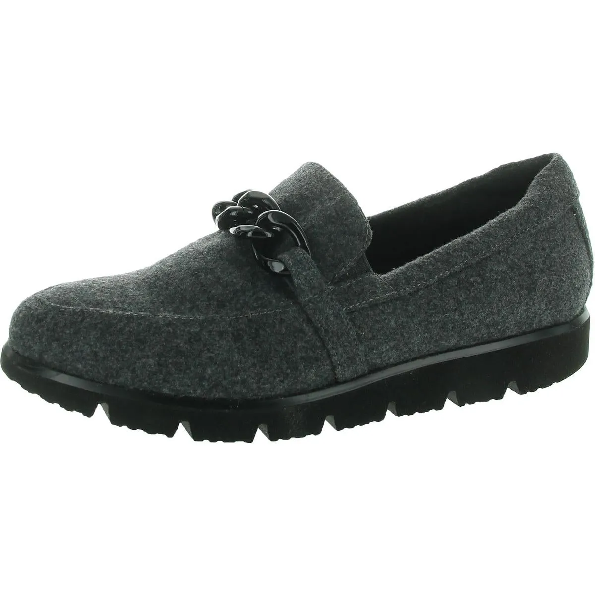 Womens Faux Fur Manmade Loafers