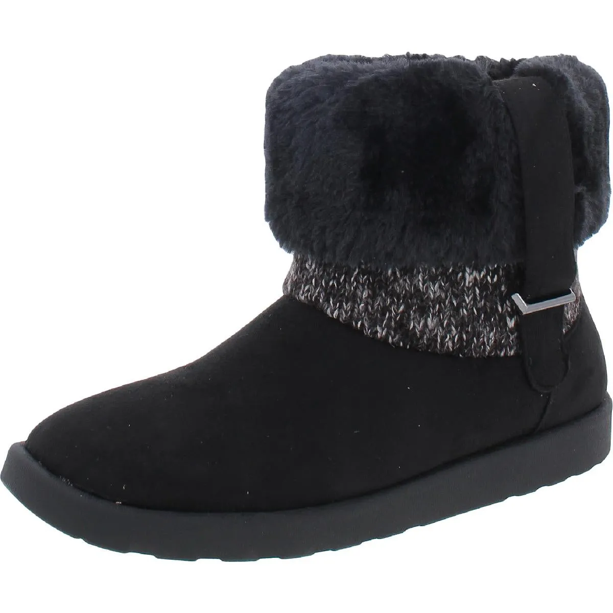 Womens Faux Suede Ankle Winter & Snow Boots