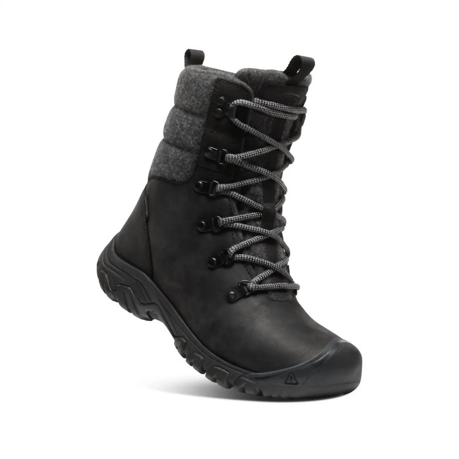 Women's Greta Winter Boots In Black/black Wool