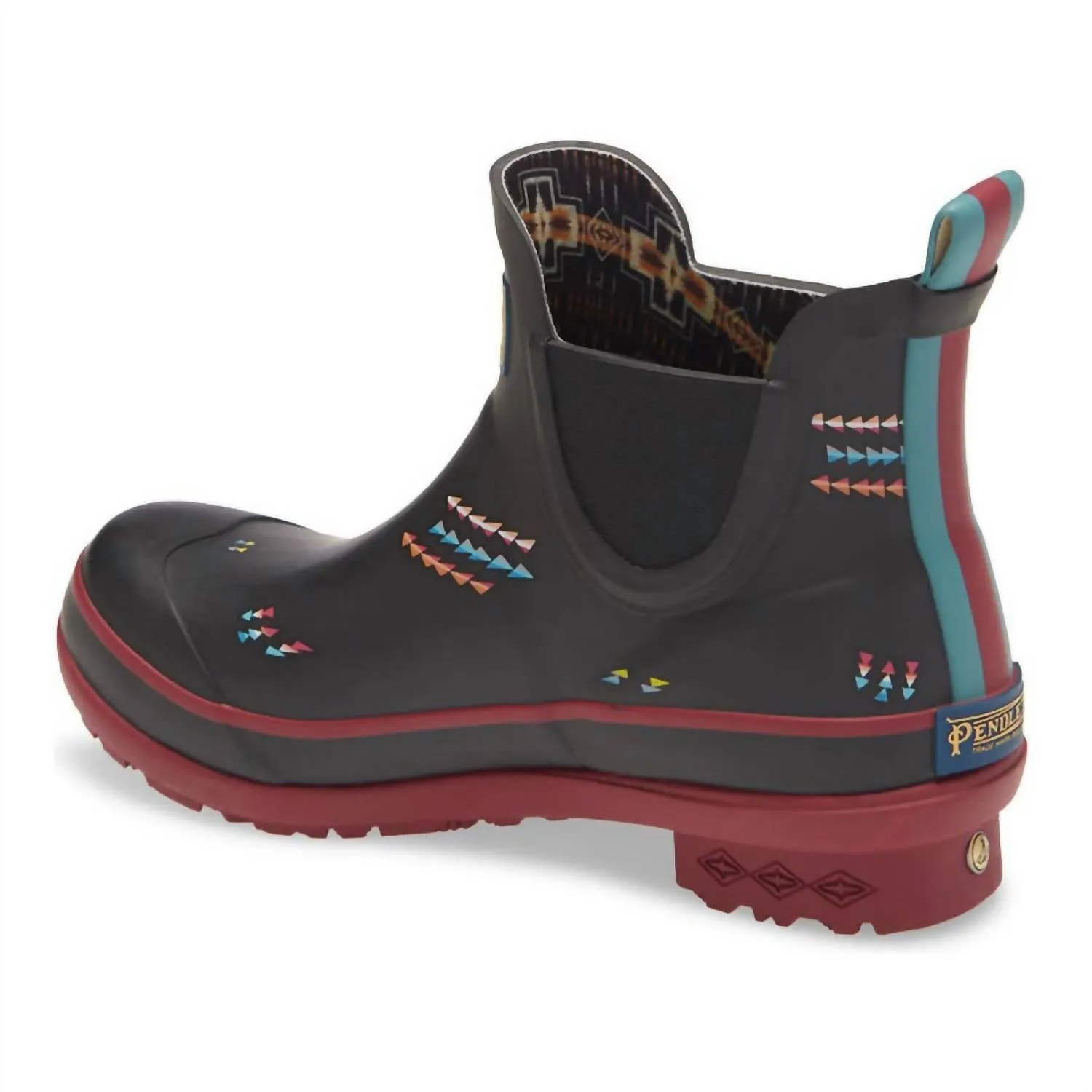 Women’S Heritage Geo Toss Chelsea Rain Boots In Black