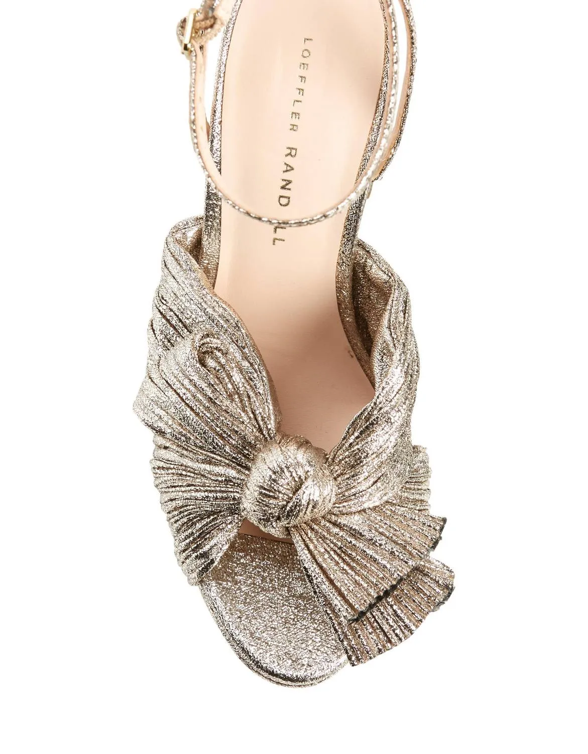 Women's Natalia Platform Bow Heel Sandal In Champagne