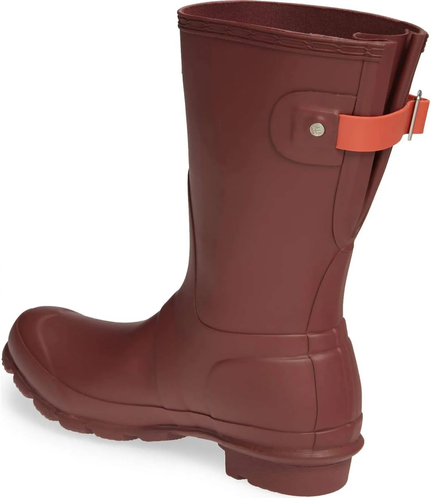 Women's Original Short Back Adjustable Rain Boot In Rumbling Red/siren