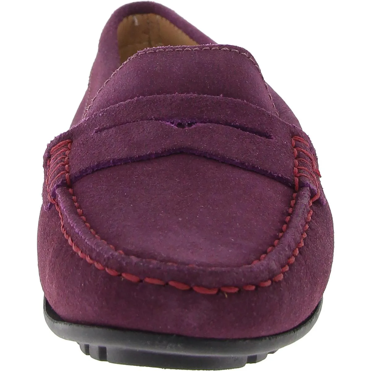Womens Padded Insole Suede Loafers