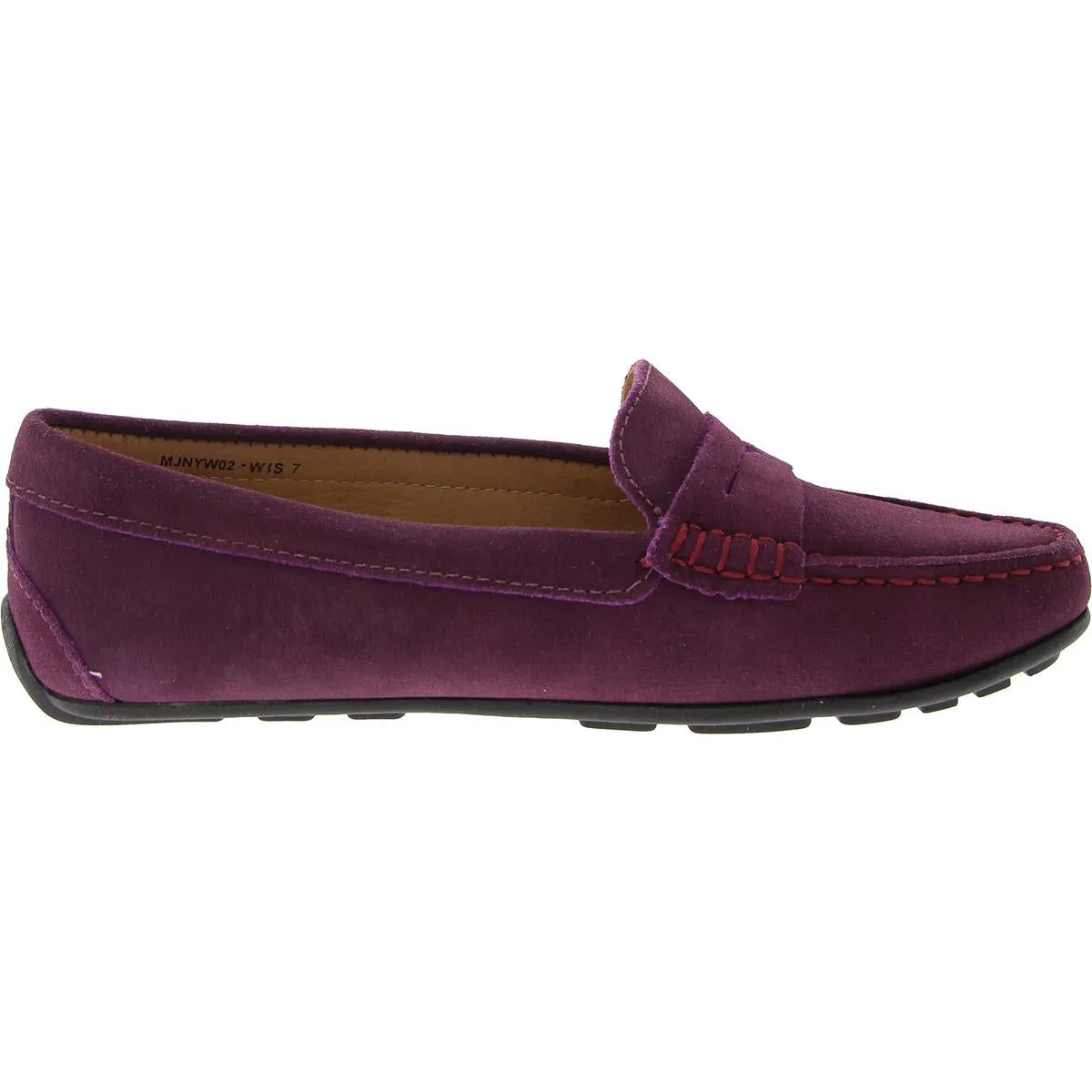 Womens Padded Insole Suede Loafers