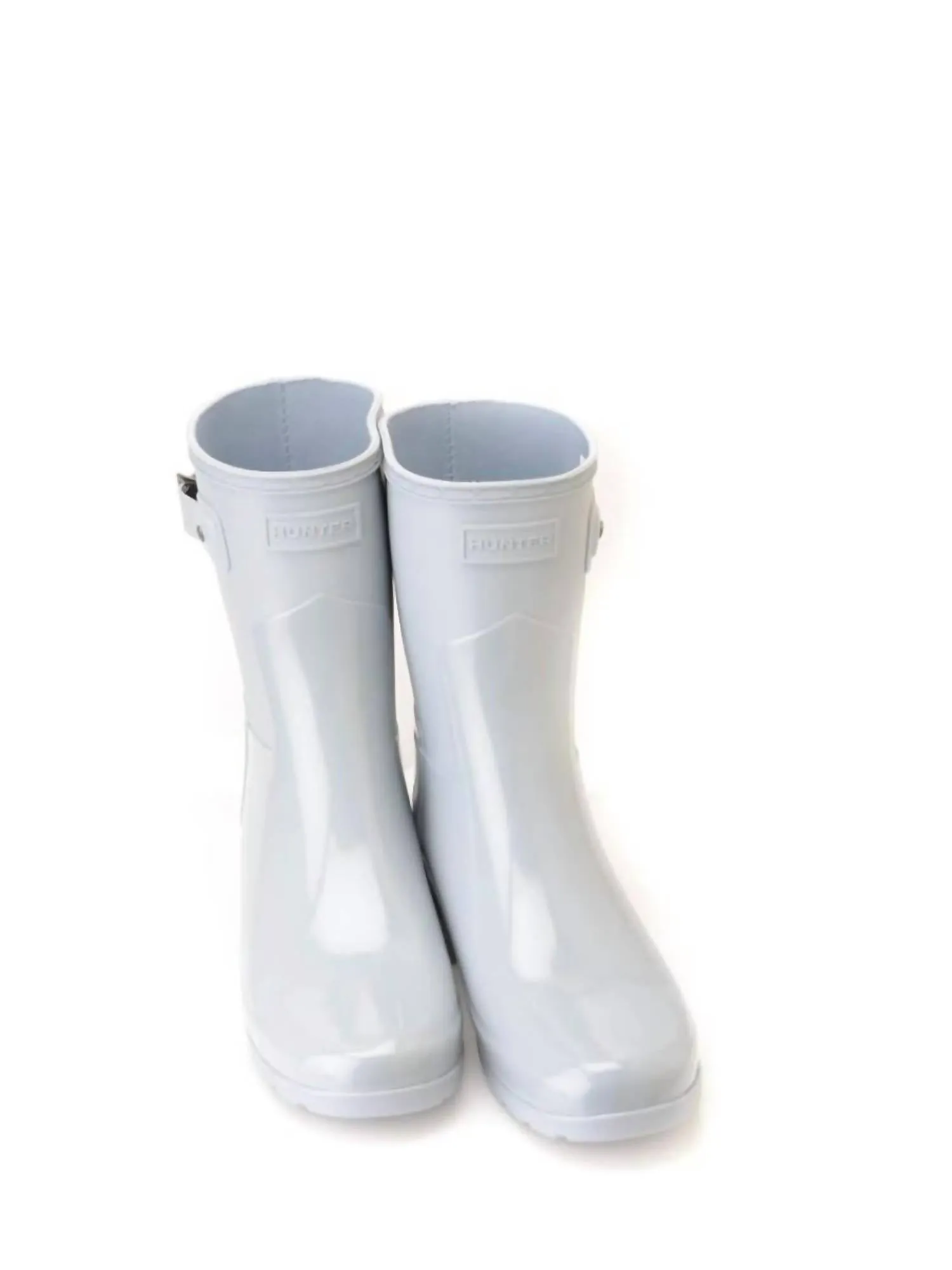 Women's Refined Short Gloss Duo Rain Boot In Stormy Grey