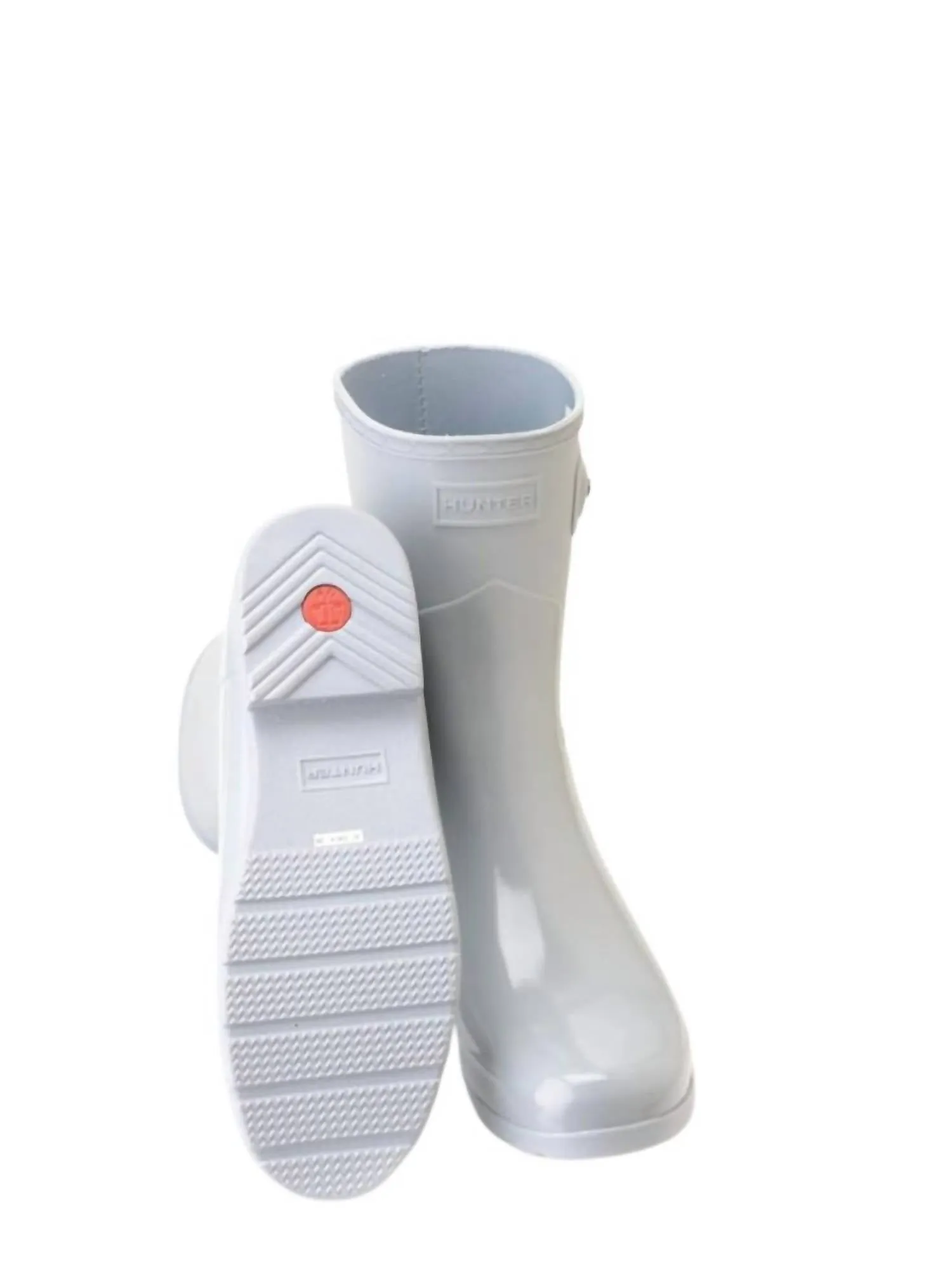 Women's Refined Short Gloss Duo Rain Boot In Stormy Grey