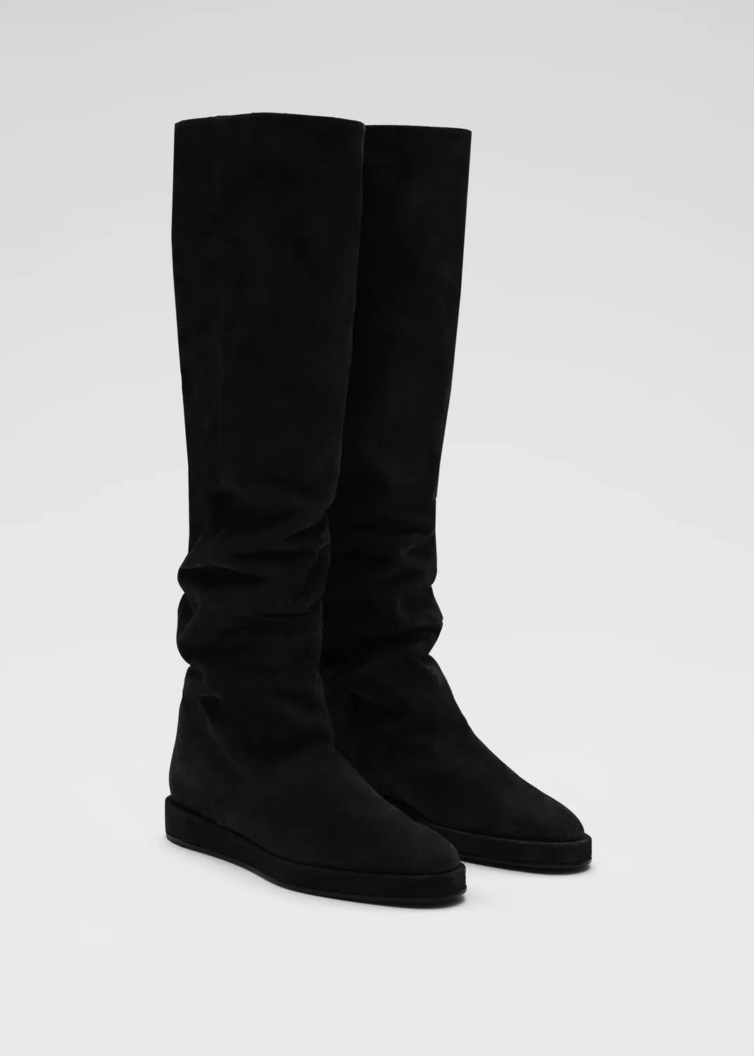Women's Soft Slouch Boots In Black