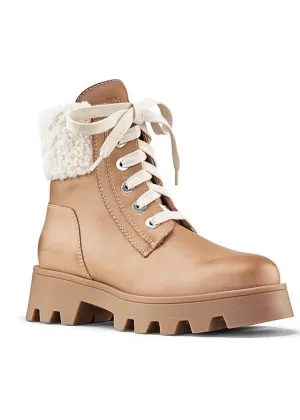 Women's Stella Shearling Waterproof Boot In Caramel