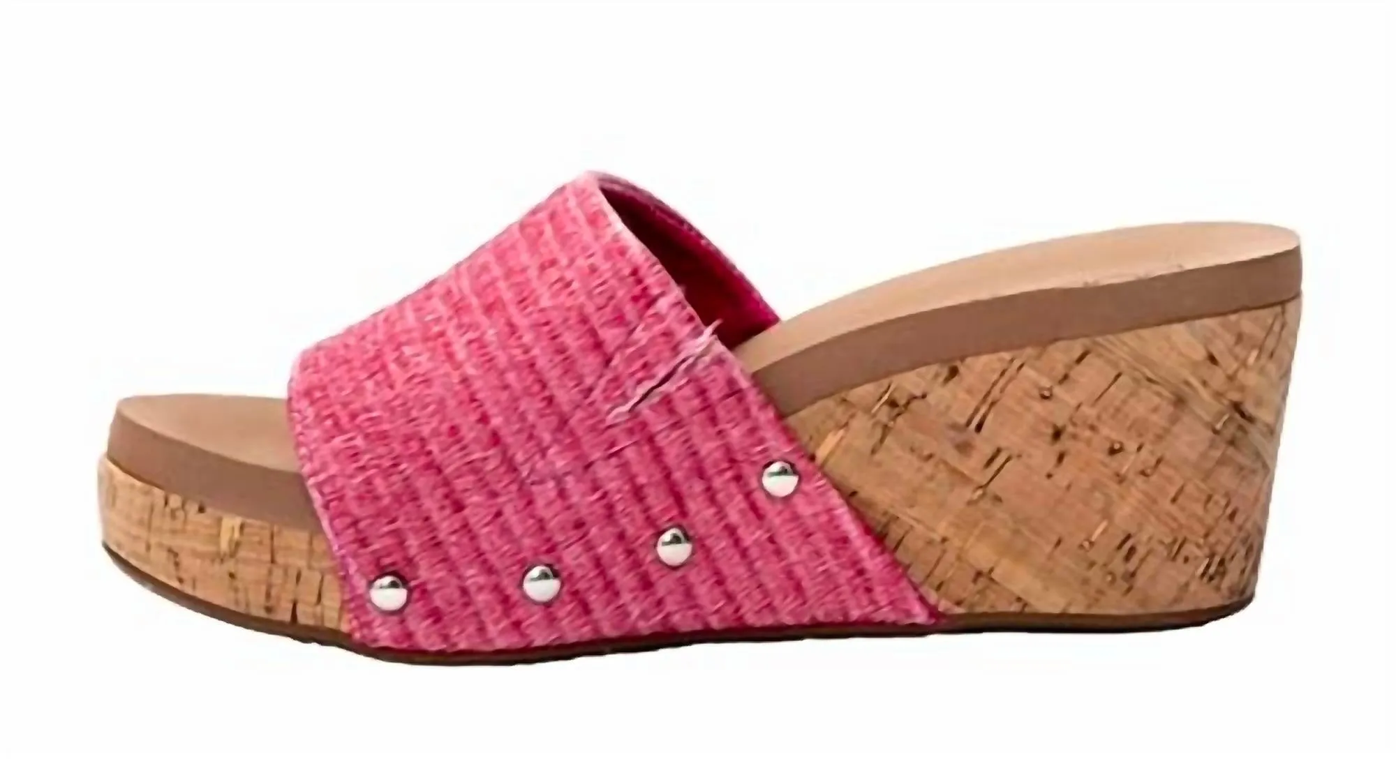 Women's Summer Lovin Studded Casual Sandals In Pink