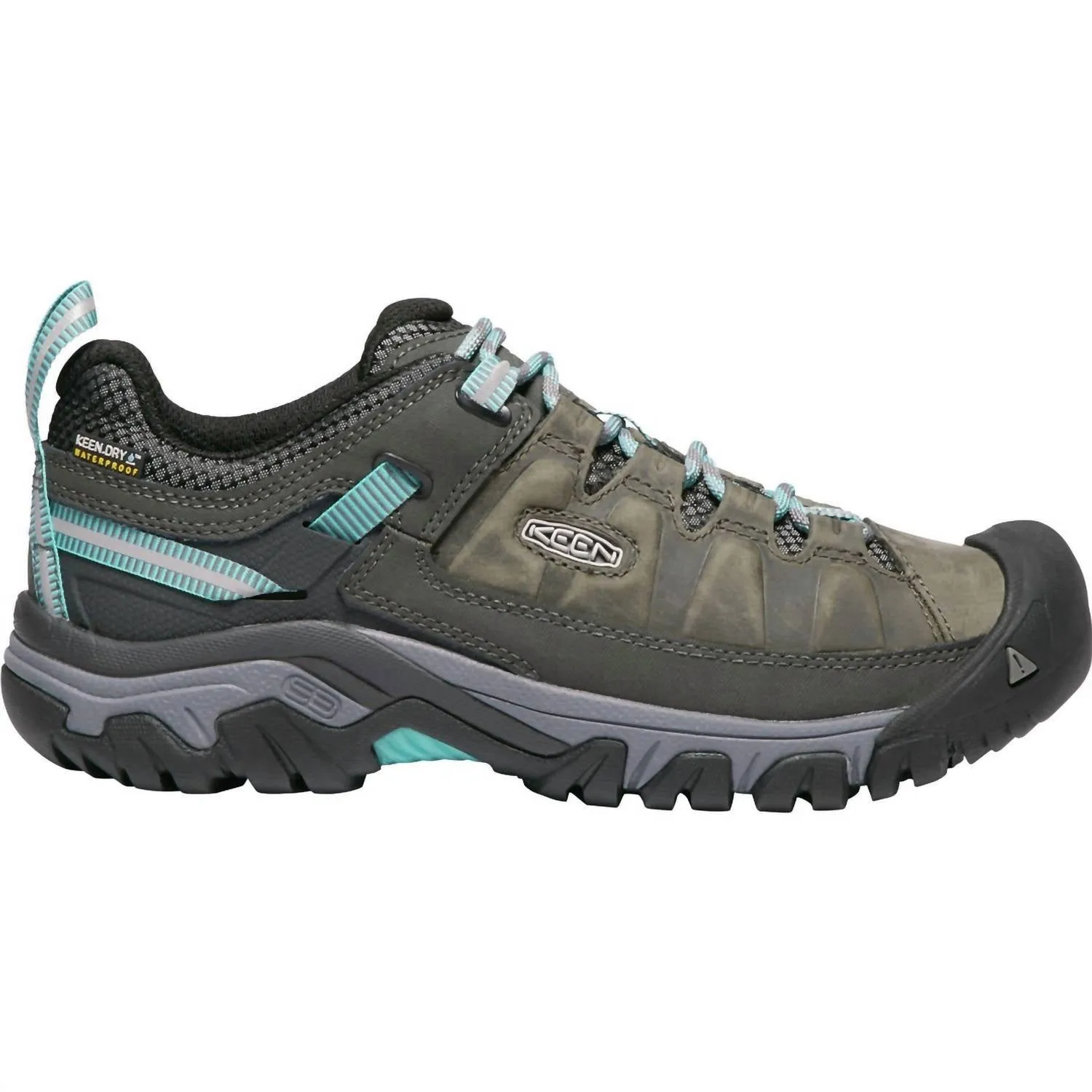 Women's Targhee Iii Waterproof Shoes In Alcatraz/blue Turqouise