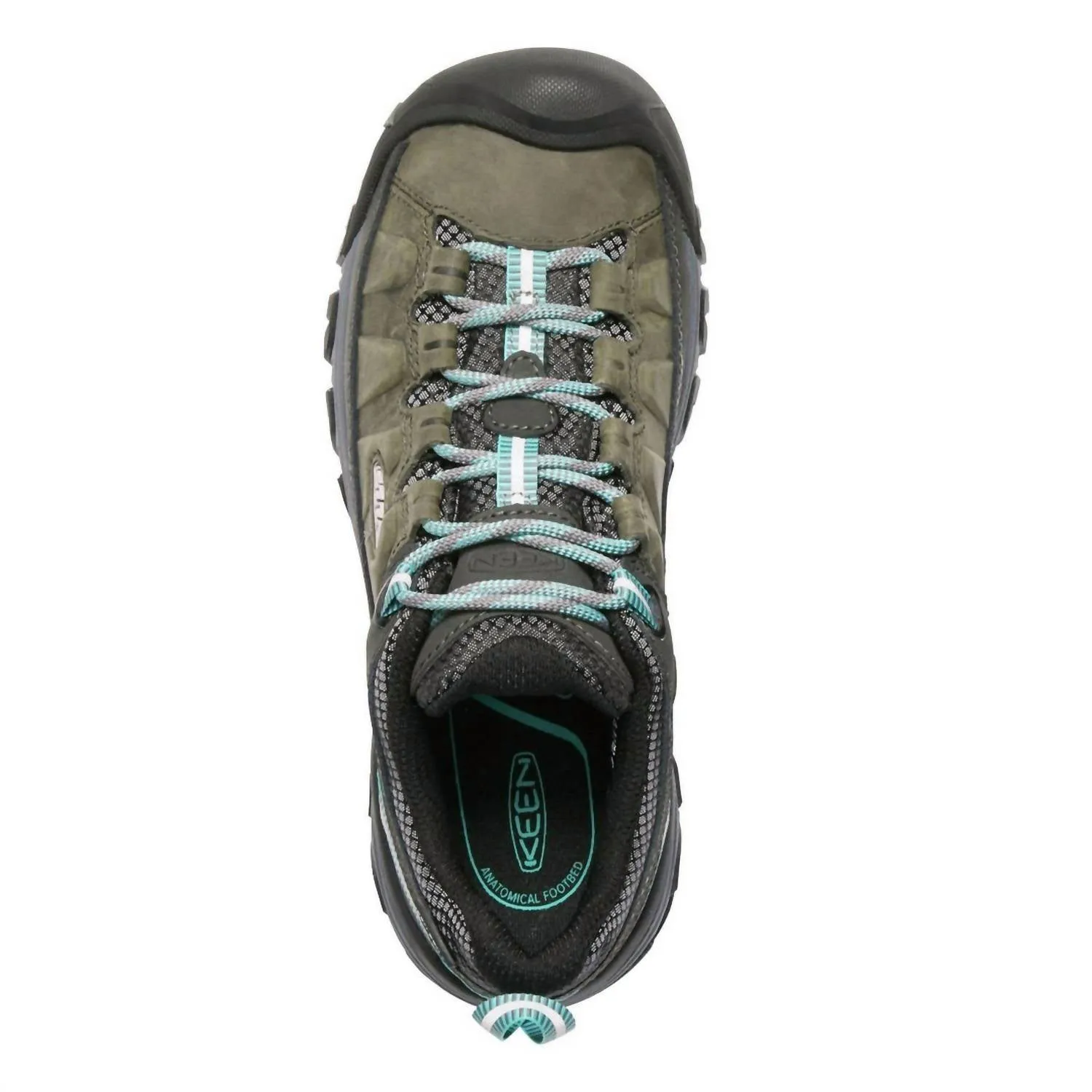 Women's Targhee Iii Waterproof Shoes In Alcatraz/blue Turqouise