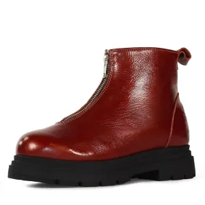 Women's Unique Winter Boots In Copper
