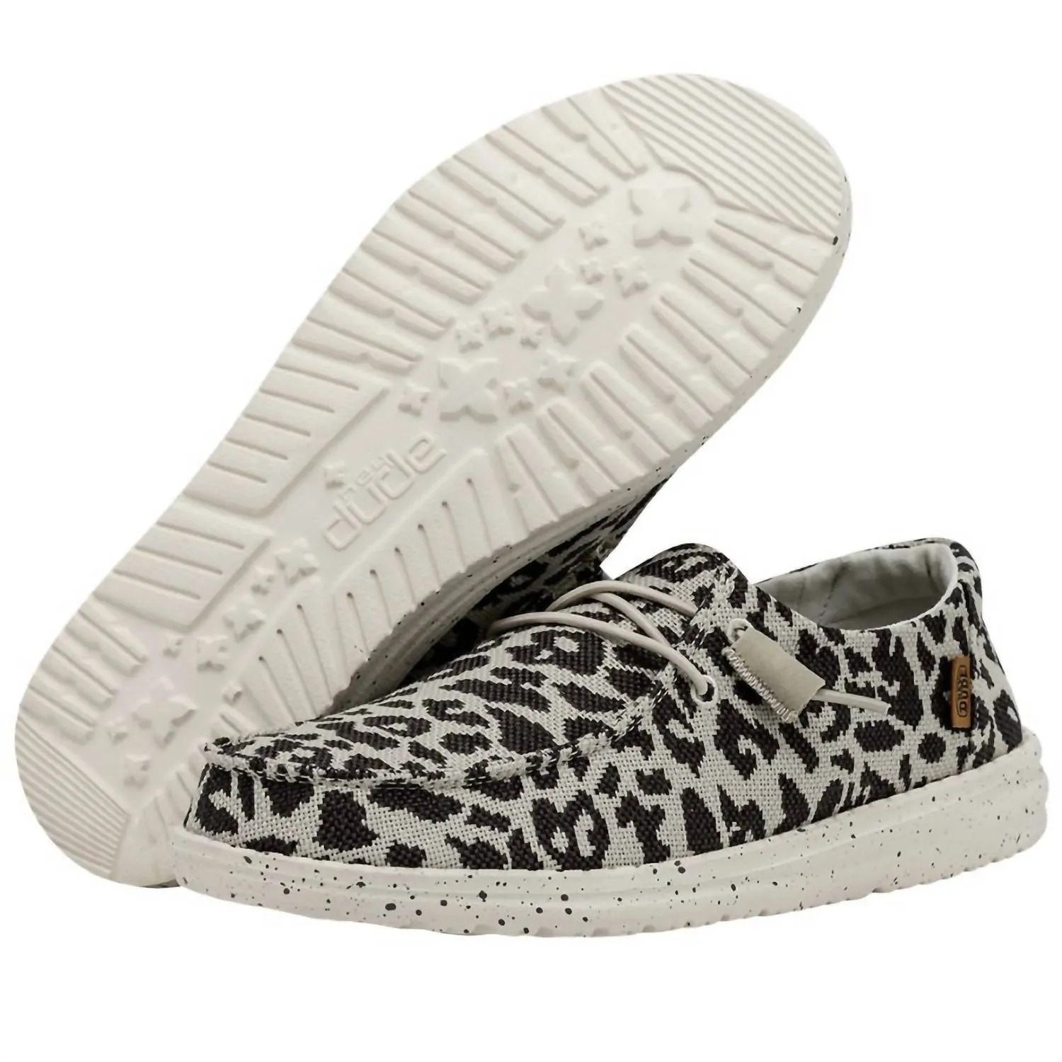 Women's Wendy Woven Shoes In Grey Cheetah