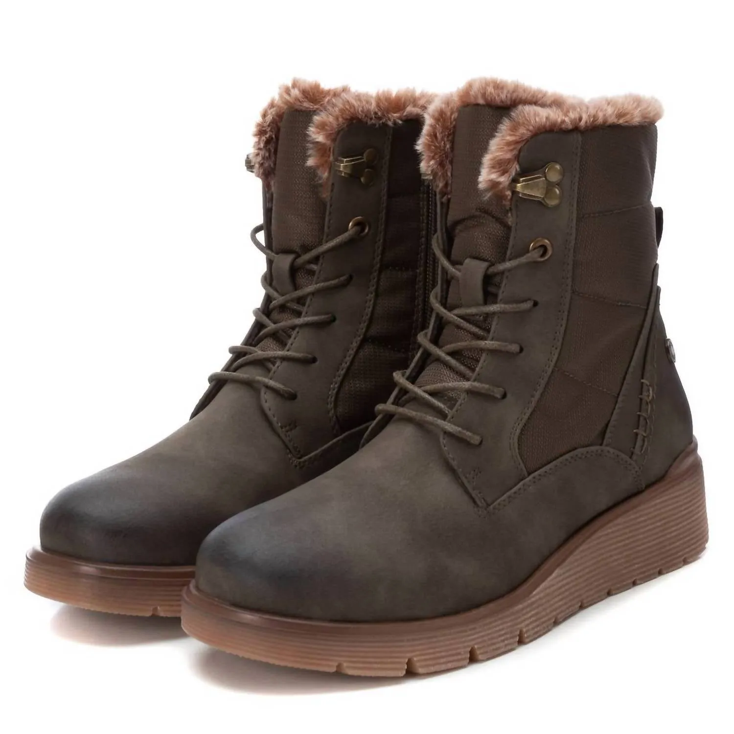 Women's Winter Booties In Khaki