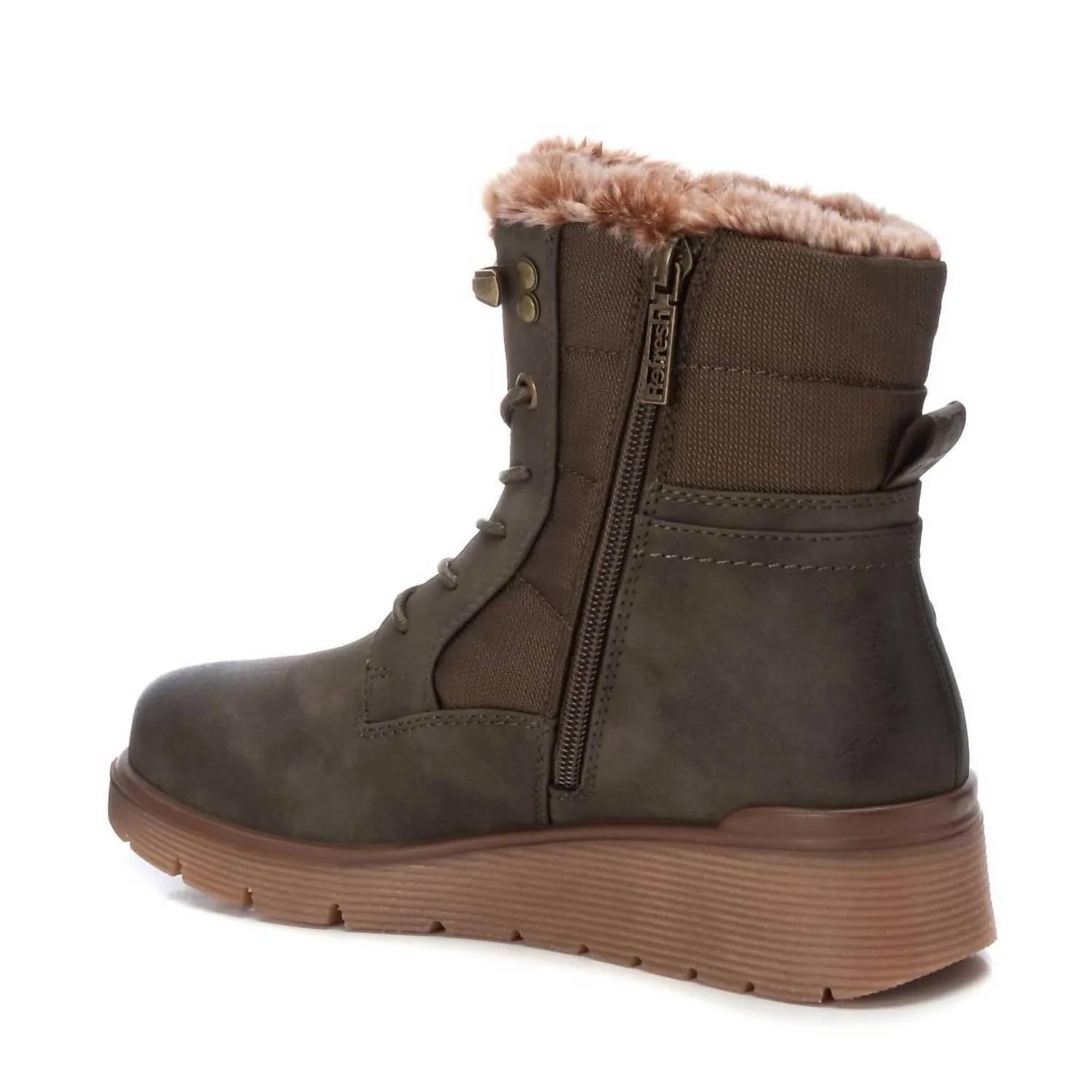 Women's Winter Booties In Khaki