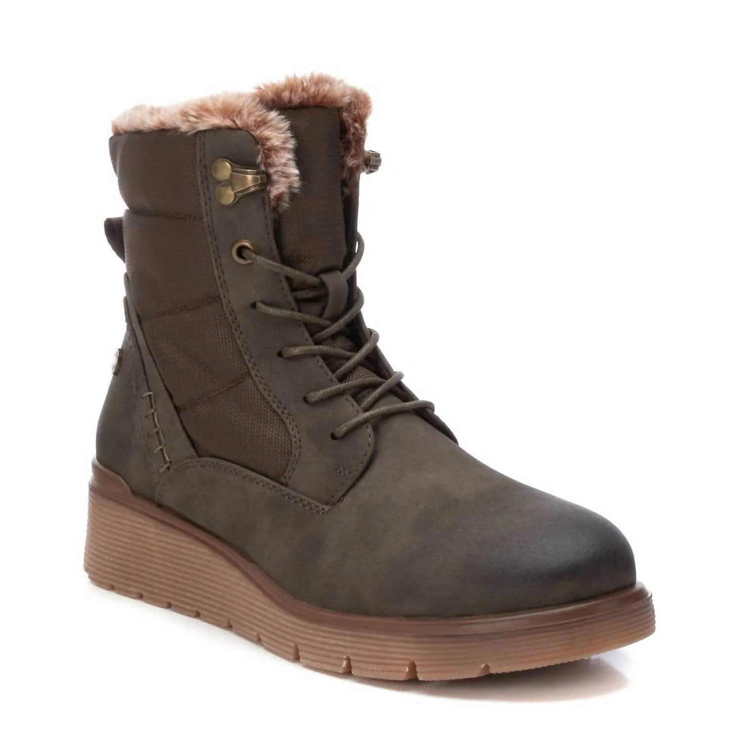 Women's Winter Booties In Khaki